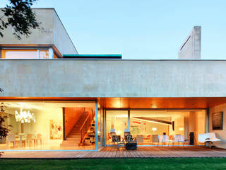 Casa en Mungia, Hoz Fontan Arquitectos Hoz Fontan Arquitectos 露臺