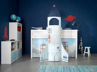 Discovery Children's Space Rocket Cabin Bed Cuckooland Stanza dei bambini moderna