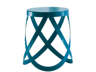 TABOURET BAS RIBBON - CAPPELLINI, SILVERA SILVERA Eclectic style dining room