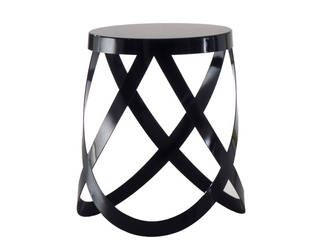 TABOURET BAS RIBBON - CAPPELLINI, SILVERA SILVERA Eclectic style dining room