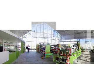 vivero ecológico, Ph4 Arquitectos Ph4 Arquitectos Industrial style conservatory