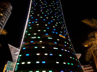 KIPCO Tower, EFLA | Kevan Shaw Lighting Design EFLA | Kevan Shaw Lighting Design الغرف