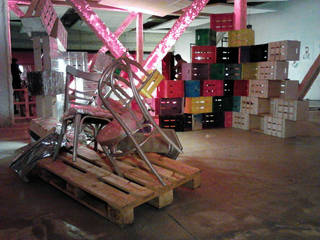 Instalación efímera para el evento del V aniversario de Fashionalistas, PEANUT DESIGN STUDIO PEANUT DESIGN STUDIO Espaços comerciais