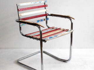 Brettschwinger Upcycling Stühle, Colourform Colourform Eklektyczna jadalnia