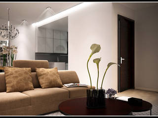 F House, AG Interior Design AG Interior Design Salas de estilo moderno