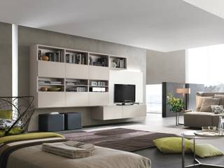 Pareti attrezzate, Taleia Taleia 现代客厅設計點子、靈感 & 圖片