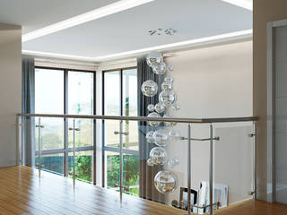 Дизайн дома в современном стиле, Студия дизайна ROMANIUK DESIGN Студия дизайна ROMANIUK DESIGN Modern Oturma Odası