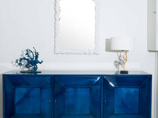 Exceptional Sideboard in clouded blue lacquer, BDV Deco et Dany Art design BDV Deco et Dany Art design 다른 방