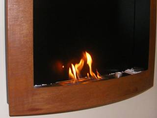 BIOCAMINI A PARETE - LINEA PEGASO, Camini e Camini Camini e Camini غرفة المعيشة Fireplaces & accessories