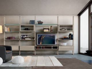ZONA GIORNO/LIVING, dale italia dale italia Ruang keluarga: Ide desain interior, inspirasi & gambar