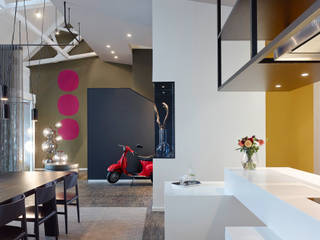 Loft ESN, Ippolito Fleitz Group – Identity Architects Ippolito Fleitz Group – Identity Architects Modern living room