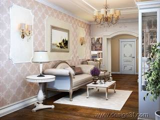 квартира г. Грозный Россия, студия Design3F студия Design3F Classic style living room