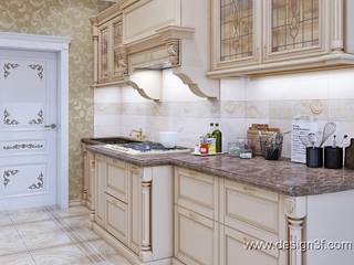 квартира г. Грозный Россия, студия Design3F студия Design3F Cucina in stile classico