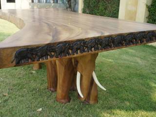 The Elephant Table, Mango Crafts Mango Crafts غرفة السفرة