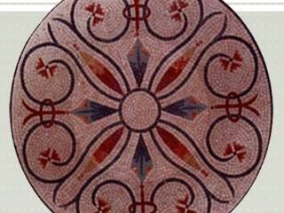 Mosaïques romaines en marbre, Steeve Jurion Steeve Jurion Mediterranean style walls & floors