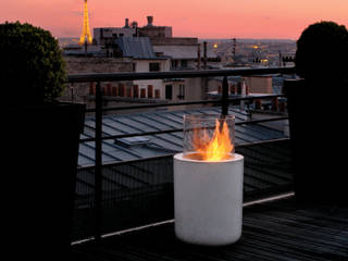 Jar Commerce, Planika , Planika Fires Planika Fires Balcone, Veranda & Terrazza in stile eclettico