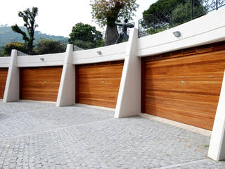 Garage façade FG ARQUITECTES Moderne Garagen & Schuppen