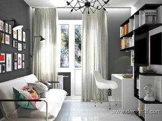 Квартира 70 м2 г. Москва, студия Design3F студия Design3F Bedroom