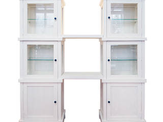 White glass cabinet set , Design-namu Design-namu Living room