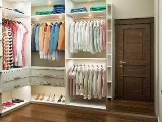 Дом 200 м2 г. Москва, студия Design3F студия Design3F Dressing room