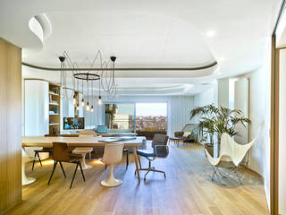 Penthouse, Manuel Ocaña Architecture and Thought Production Office Manuel Ocaña Architecture and Thought Production Office Ausgefallene Wohnzimmer