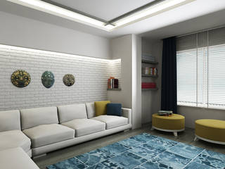 E.K. EVİ, Niyazi Özçakar İç Mimarlık Niyazi Özçakar İç Mimarlık Modern living room