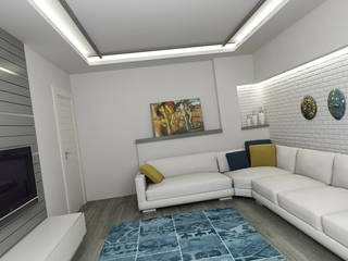 E.K. EVİ, Niyazi Özçakar İç Mimarlık Niyazi Özçakar İç Mimarlık Modern living room