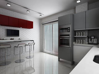 E.K. EVİ, Niyazi Özçakar İç Mimarlık Niyazi Özçakar İç Mimarlık Modern kitchen