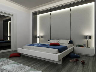 E.K. EVİ, Niyazi Özçakar İç Mimarlık Niyazi Özçakar İç Mimarlık Modern style bedroom