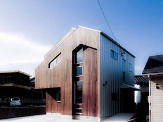1950-house, AtelierorB AtelierorB Industrial style houses Wood Wood effect
