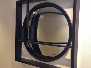 Bespoke Wooden Frame - Convex Mirror, Alguacil & Perkoff Ltd. Alguacil & Perkoff Ltd. Vestidores y placares de estilo moderno
