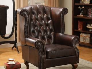 Why Full-grain Leather is Best Choice for Sofa, Locus Habitat Locus Habitat Phòng khách phong cách kinh điển