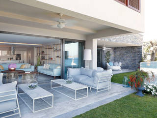 OLABELLA // RESIDENTIAL PROJECT, Escapefromsofa Escapefromsofa Modern style balcony, porch & terrace
