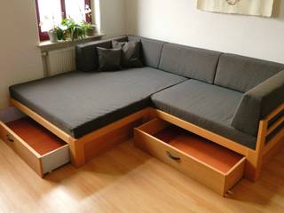 sofa mit viel Stauraum TRaumkonzepte Raumausstattung und Polsterei Moderne Wohnzimmer Sofas und Sessel