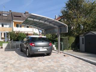 Carports aus Aluminium von alucarports.de, Deutsche Carportfabrik GmbH & Co. KG Deutsche Carportfabrik GmbH & Co. KG Garajes y galpones de estilo moderno