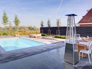 Realisatie Starline polyester zwembad te Alblasserdam, Waterstijl Luxe Zwembaden Waterstijl Luxe Zwembaden