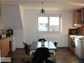 Maison de ville à Griesheim, Agence ADI-HOME Agence ADI-HOME クラシックデザインの キッチン