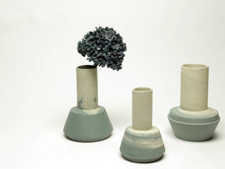 Vases, Ontwerpstudio Inge Simonis Ontwerpstudio Inge Simonis Soggiorno in stile industriale