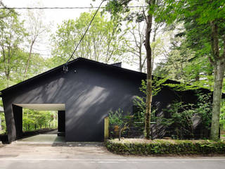 018軽井沢Cさんの家, atelier137 ARCHITECTURAL DESIGN OFFICE atelier137 ARCHITECTURAL DESIGN OFFICE Modern Houses Black