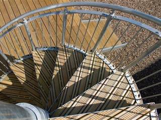 The Boatyard Houses, Architects Scotland Ltd Architects Scotland Ltd Modern corridor, hallway & stairs