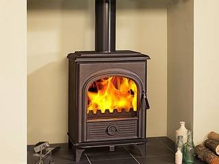 Hi-Flame Wood Burning / Multi Fuel Stoves, Direct Stoves Direct Stoves Ruang Keluarga Gaya Country