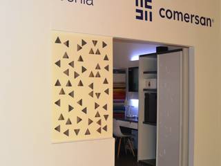 Diseño del stand, los muebles y el interiorismo para Mobenia y Comersan en la feria INTERIHOTEL 2014, Mireia Cid Mireia Cid Bedroom