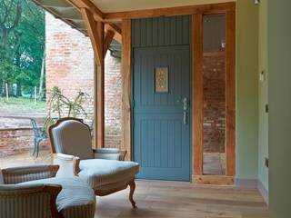 Entrance Porch / Green Oak Architects Scotland Ltd Country style corridor, hallway& stairs