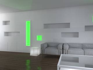 Casa M_R13 - The shape of the light, Arch. Tommaso Rossi Arch. Tommaso Rossi Living room