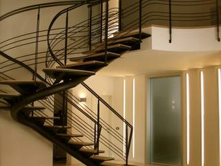 Casa Privata, A+R Architects A+R Architects Minimalist corridor, hallway & stairs