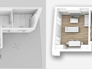 Duplex sous les toits à Montmartre (Paris), Yeme + Saunier Yeme + Saunier