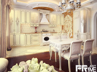 Квартира-студия классика, "PRimeART" 'PRimeART' Nhà bếp phong cách kinh điển