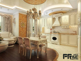 Квартира-студия классика, "PRimeART" 'PRimeART' Phòng ăn phong cách kinh điển