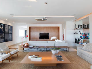 Cobertura Jardim Botânico, Andréa Menezes & Franklin Iriarte Andréa Menezes & Franklin Iriarte Modern Living Room