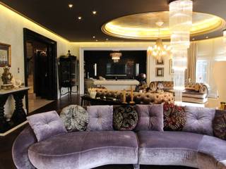 Contemporary Classical Villa in Kemer Golf & Country, Orkun Indere Interiors Orkun Indere Interiors Modern living room